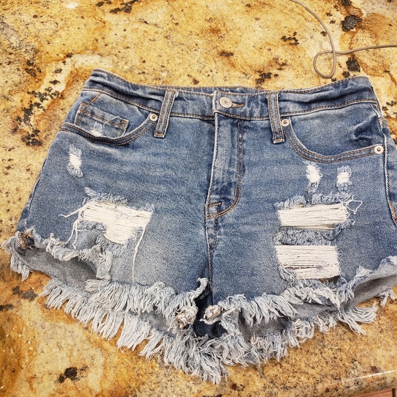 Mossimo Supply Co. Pants - Distressed jean shorts